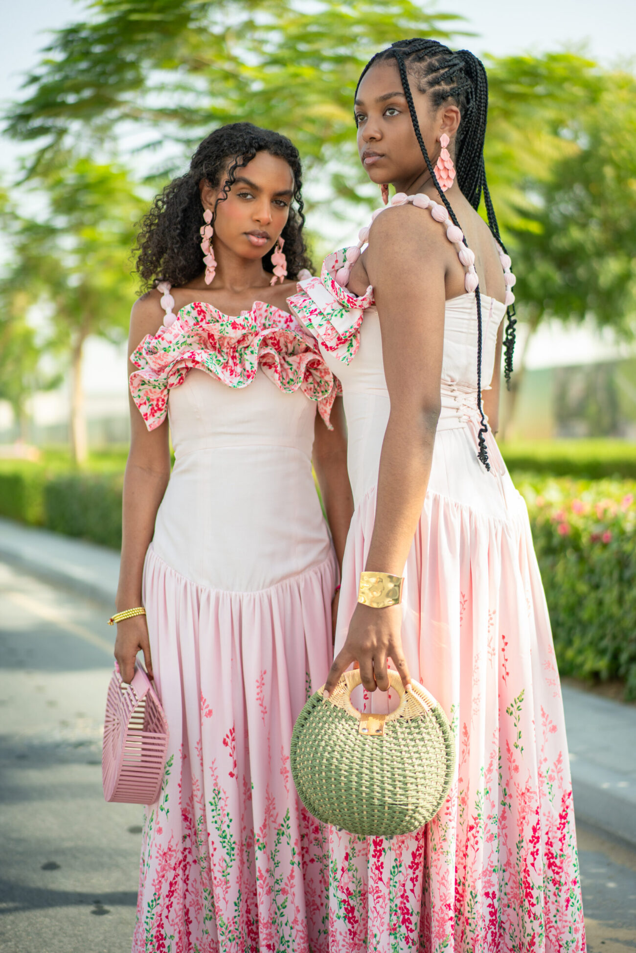 DORA DRESS (Flowery Pink) - Image 2