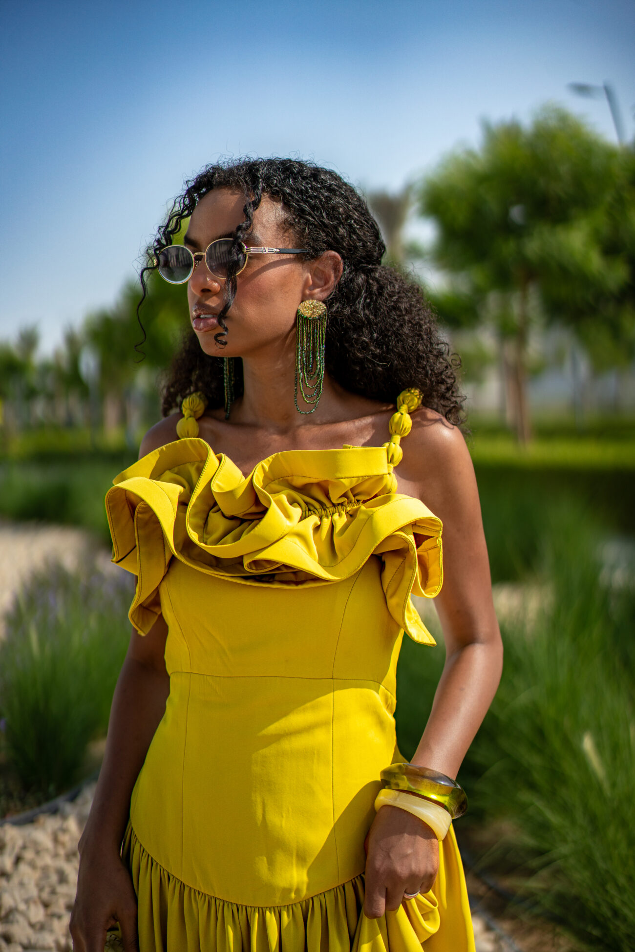 DORA DRESS (LEMON)
