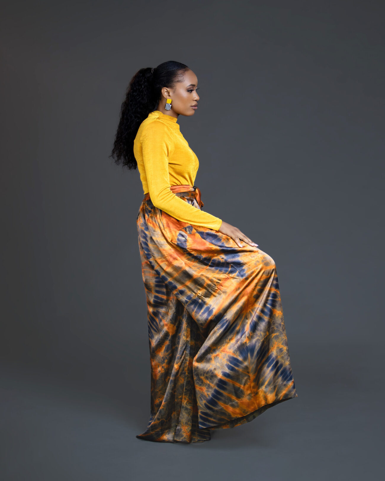 Adire Silk Pants - Image 5