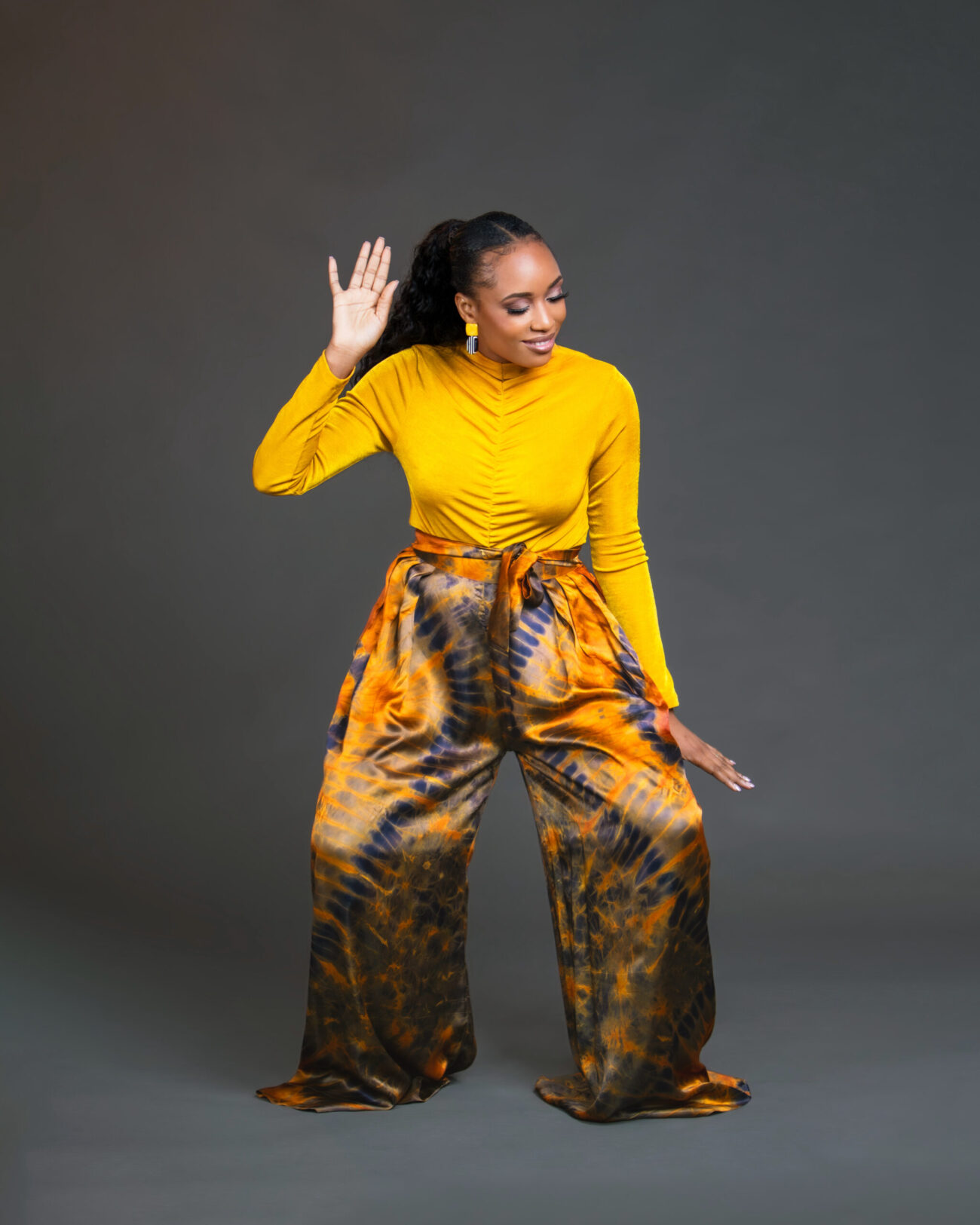 Adire Silk Pants - Image 6