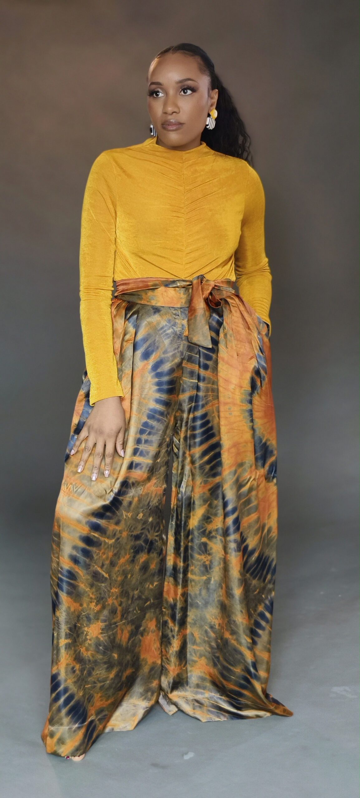 Adire Silk Pants - Image 7