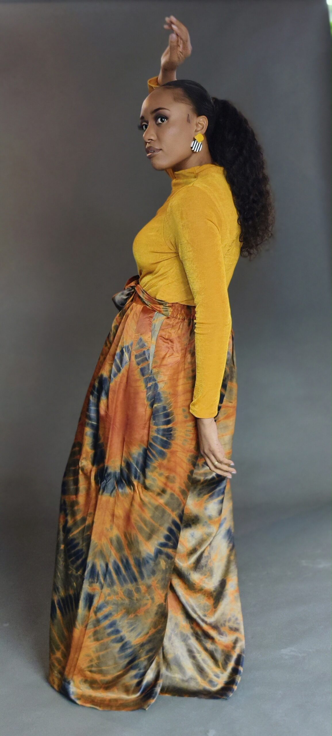 Adire Silk Pants - Image 3