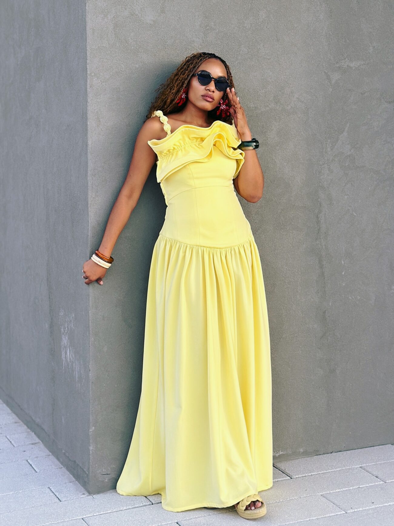 DORA DRESS (YELLOW)